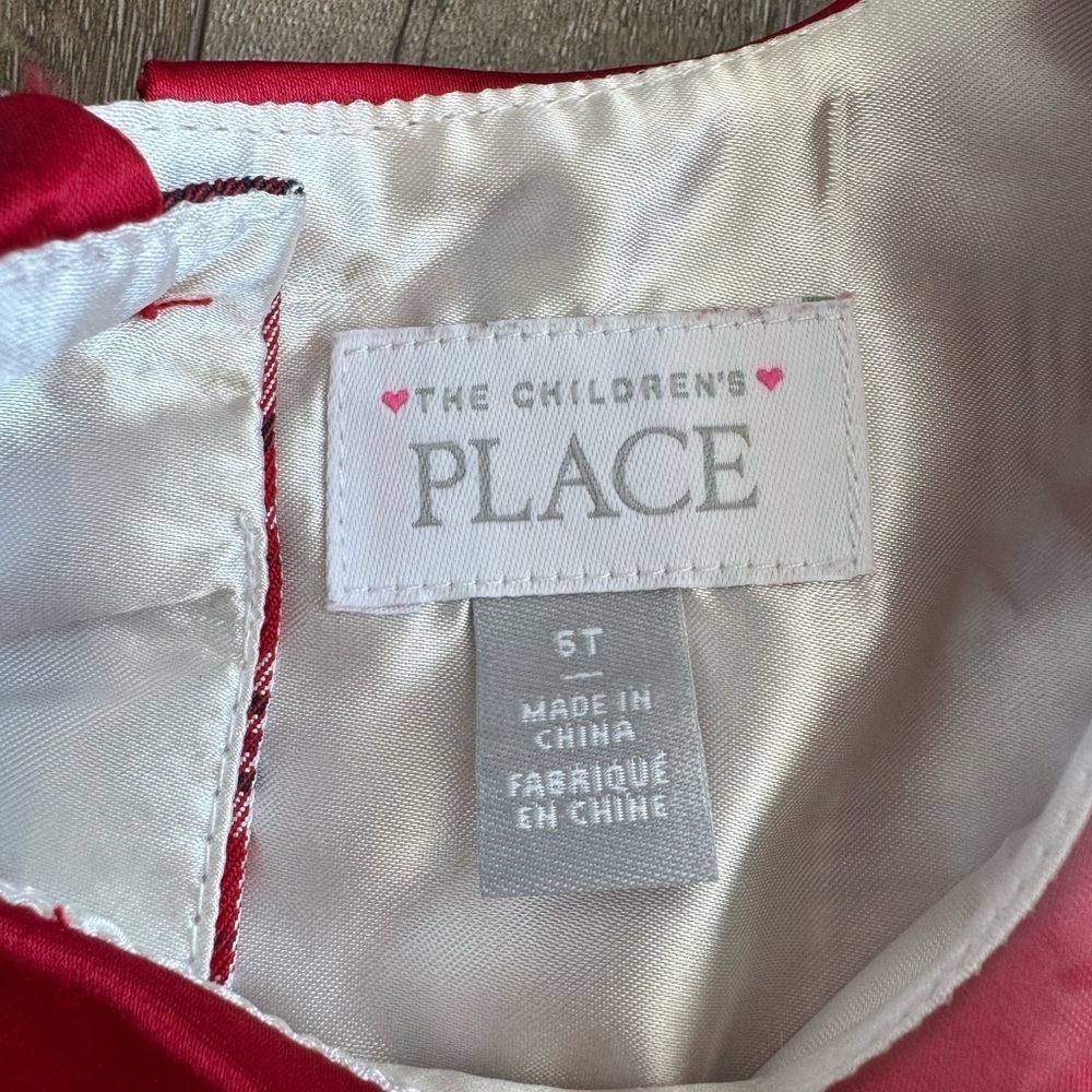 The Children's Place Red and White Plaid Dress - Picture 4 of 8